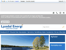 Tablet Screenshot of ljusdalenergi.se